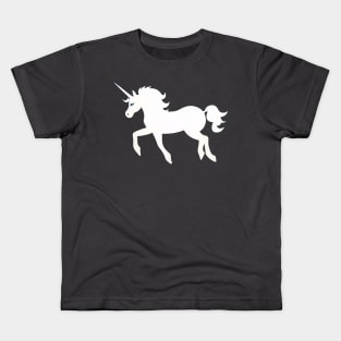 Silhouette of Majesty: The Elegant Unicorn in Motion Kids T-Shirt